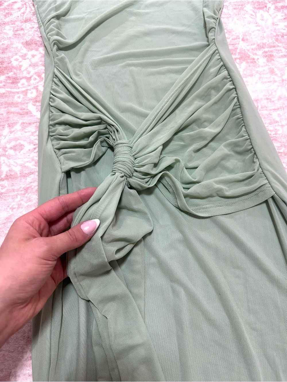 NWT ๐ Sage Twist Front Cocktail Dress - Picture 5 of 15
